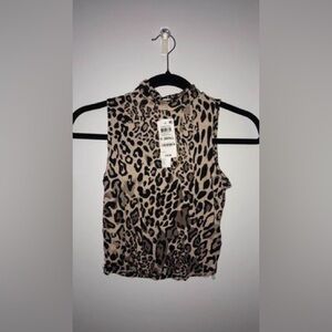 Leopard Crop Top